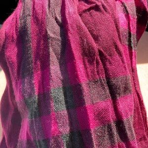 authentic Burberry scarf burgundy and eggplant sripes